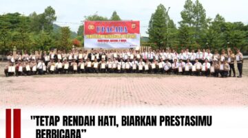 Polres Gayo Lues Gelar Upacara Penghargaan Personel, Teguhkan Semangat Prestasi dan Kerendahan Hati