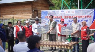 Bupati Gayo Lues Resmikan Sumur Bor Bantuan JICT dan PMI Jakarta Utara untuk Warga Terdampak Bencana