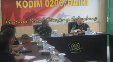 Pastikan Doktrin TNI AD Berjalan Optimal, Tim Mabes AD Kunjungi Kodim 0206/Dairi